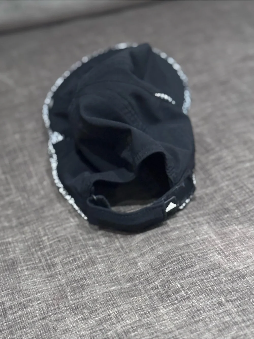 adidas Black Cap with Monochrome Trim